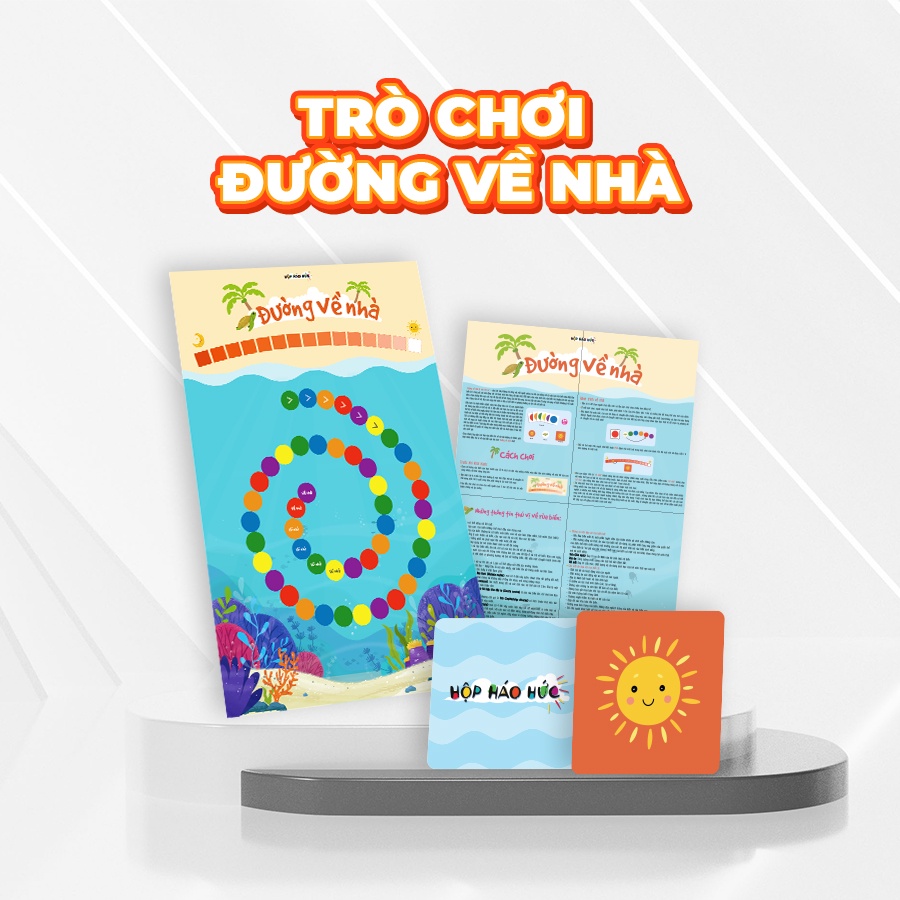 Hộp Háo Hức Nuôi Dưỡng Niềm Tin Cho Bé 3-6 tuổi gồm Trò chơi Đường Về Nhà và Combo 3 Sách Ehon Cho Bé