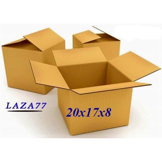 Thùng carton size 20x18x8cm bộ 20 hộp
