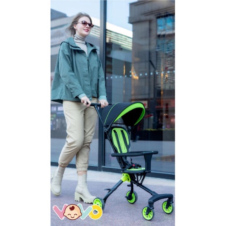 Xe đẩy du lịch Vovo - đảo chiều gấp gọn có mái che