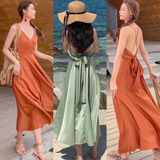 ĐẦM MAXI HAI DÂY ĐẮP NGỰC NƠ LƯNG