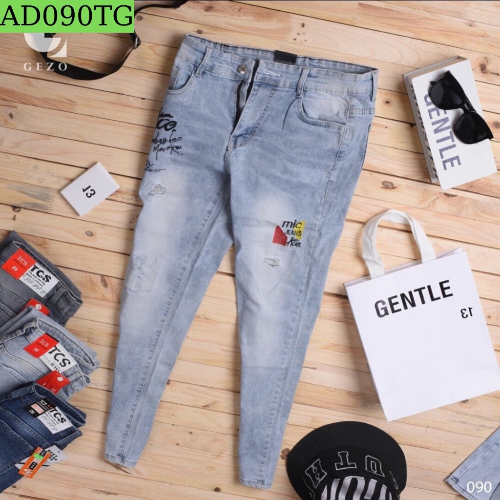 Quần Jean Nam Rách Co Giãn 🔵 𝐅𝐑𝐄𝐄 𝐒𝐇𝐈𝐏 🔵 Quần Bò Nam Hàng Quảng Châu Hpfashion - Qjnhp06 | BigBuy360 - bigbuy360.vn