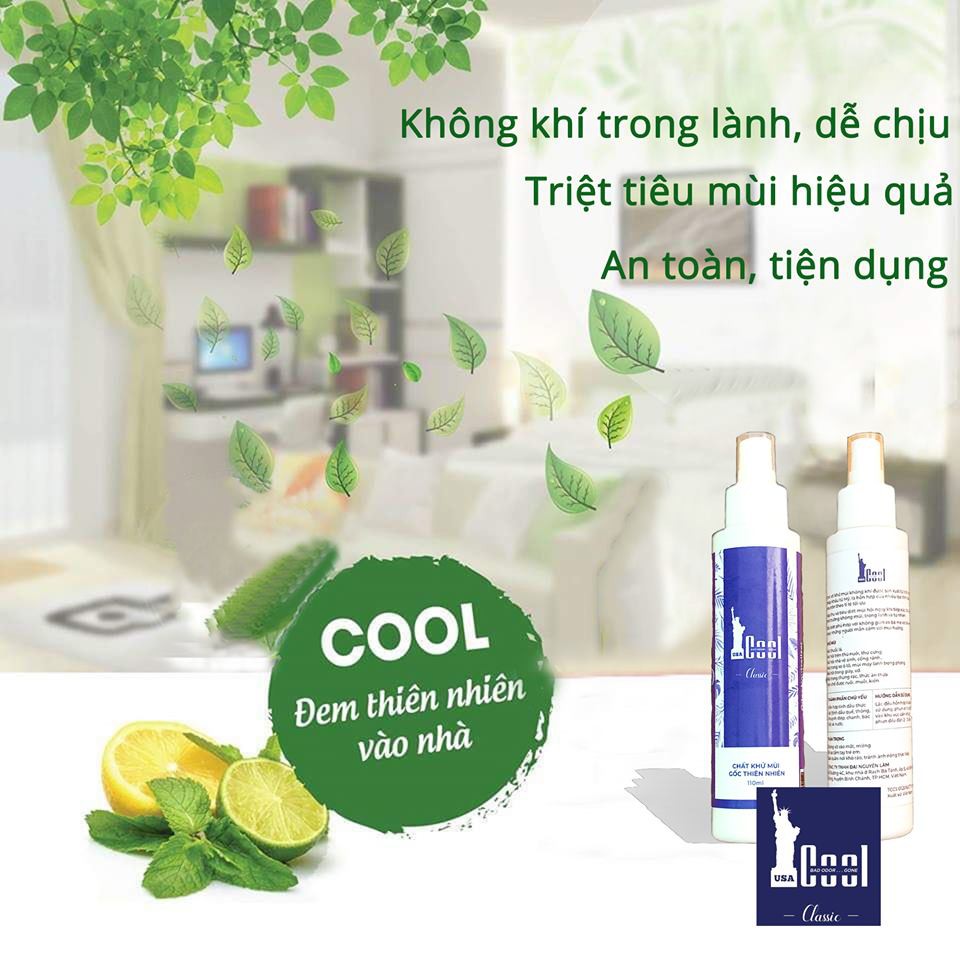 #COOL – Xịt khử mùi đa năng ♦️ Xịt khử mùi được sản xuất từ tinh chất nhập khẩu từ Mỹ.