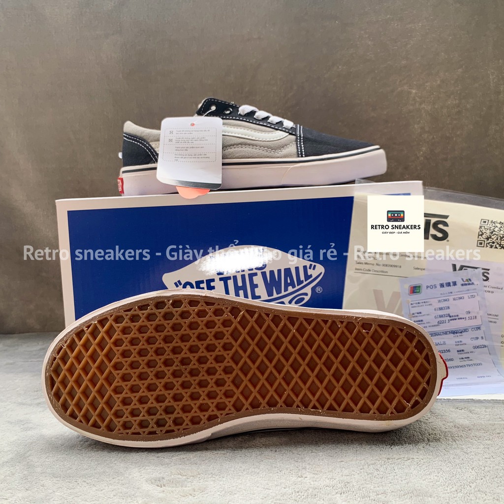 [1:1 full box] Giày thể thao nữ ĐEN phối XÁM FULL BOX, BILL, TAG, da lộn chuẩn 1:1 - dáng sk đi học