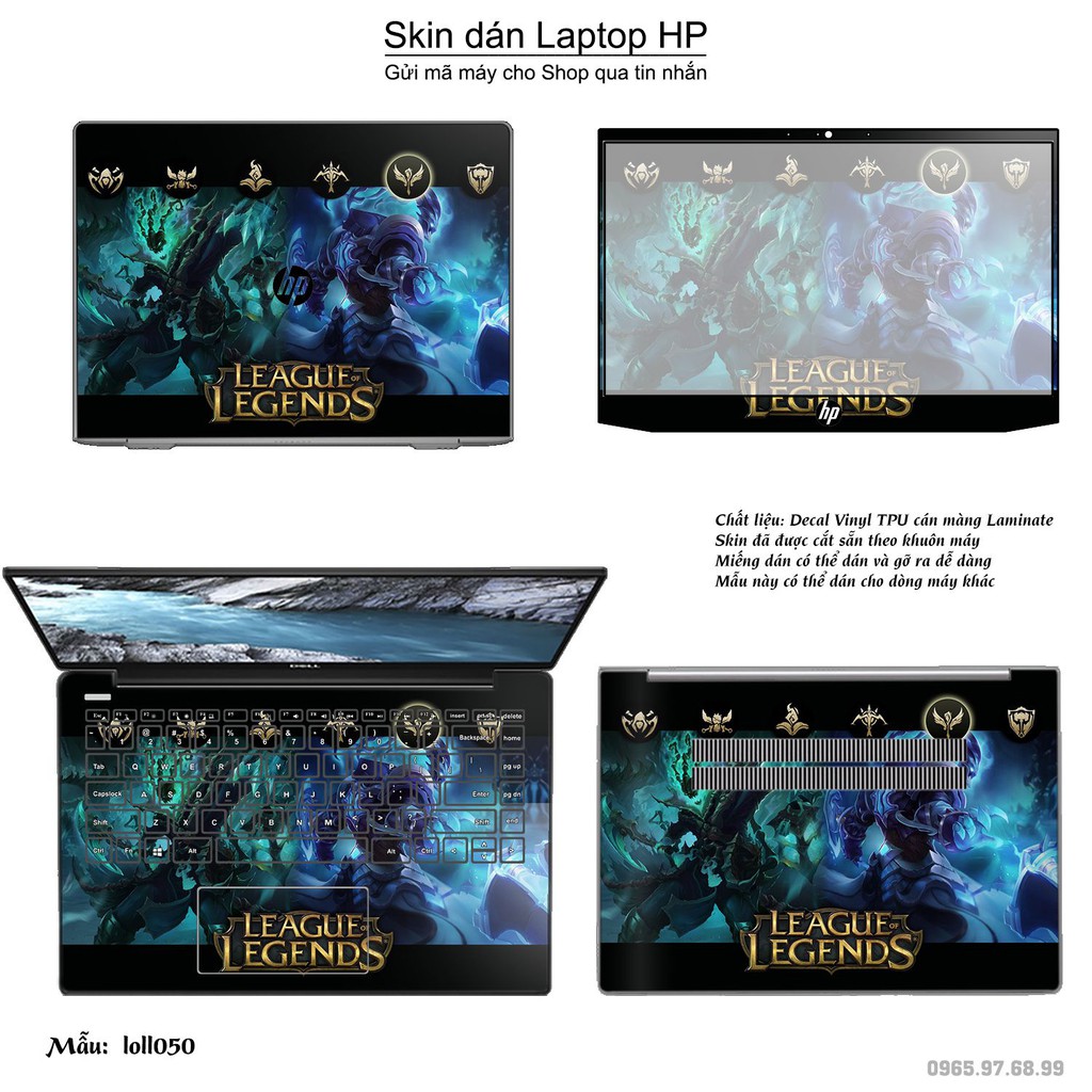Skin dán Laptop HP in hình Liên Minh Huyền Thoại _nhiều mẫu 6 (inbox mã máy cho Shop)