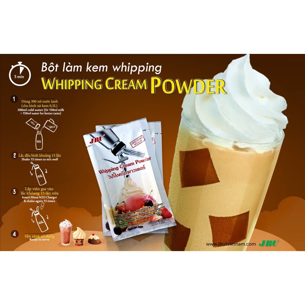 Bột làm Kem Whipping Cream Powder 100g
