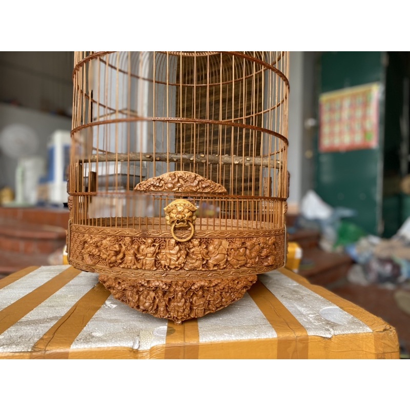 Lồng chim Chích Choè Lửa, Choè Than hàng tre già kỹ đục full lồng