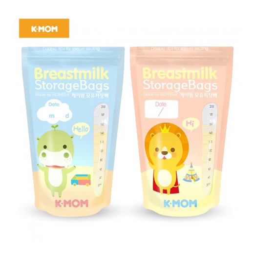 TÚI TRỮ SỮA K-MOM KMOM HÀN QUỐC (200ML-20 cái/ 50 cái), Túi trữ sữa Kmom