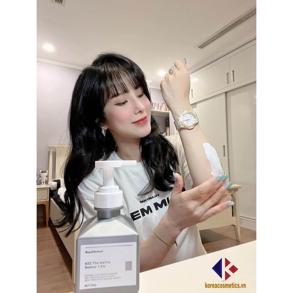 Royal retinol Haristore Kem ủ trắng body retinol  B22 The Matrix Retinol 1,5% hộp 200g