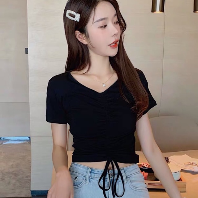 Áo CropTop Rút Ngực