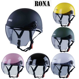 Mũ bảo hiểm nửa đầu có kính RONA hali