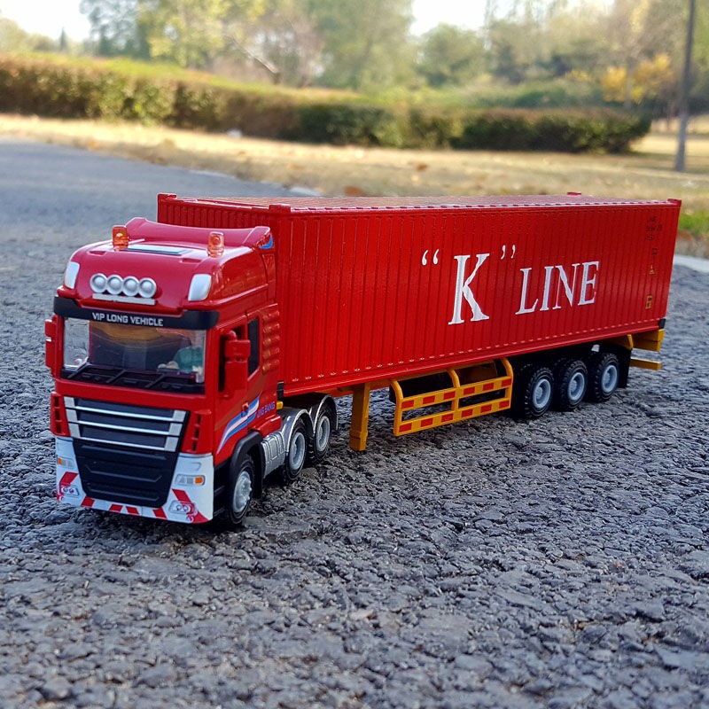 ✎▤▲1:50 xe container hợp kim phương tiện vận chuyển mô hình loại bộ sưu tập đồ trang trí