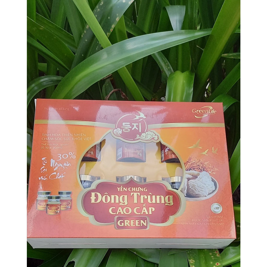 Combo 6 lọ nước yến chưng đông trùng cao cấp 30% yến lọ 70ml. Nước yến sào chăm sóc sức khỏe việt.