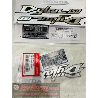 Bộ tem thông số Dylan 150 main Thái Lan