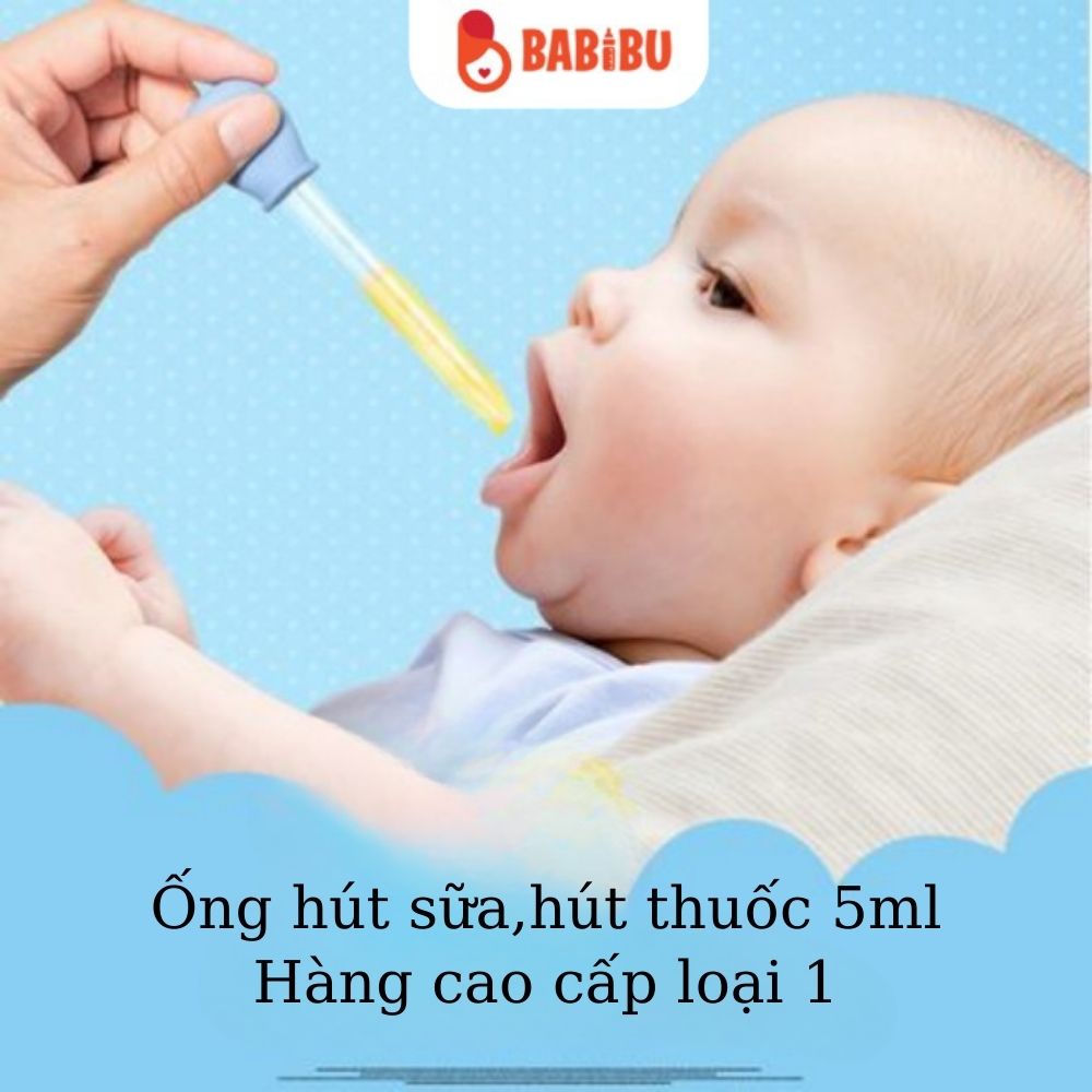 Ống Hút Sữa, Bón thuốc, Tiện Lợi Cho Bé Loại 5ml Babibu