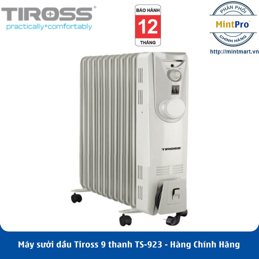 Máy sưởi dầu Tiross 9 thanh TS-923 - Hàng Chính Hãng