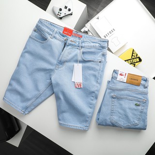 Quần short jean nam, quần short bò nam LC màu xanh nhạt 20919