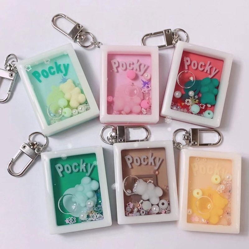 Sa Khuôn Silicone Làm Móc Khóa Hình Vuông DIY