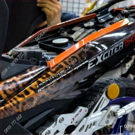 Tem Trùm Exciter 150 Cam Đen JAGUAR Siêu Chất