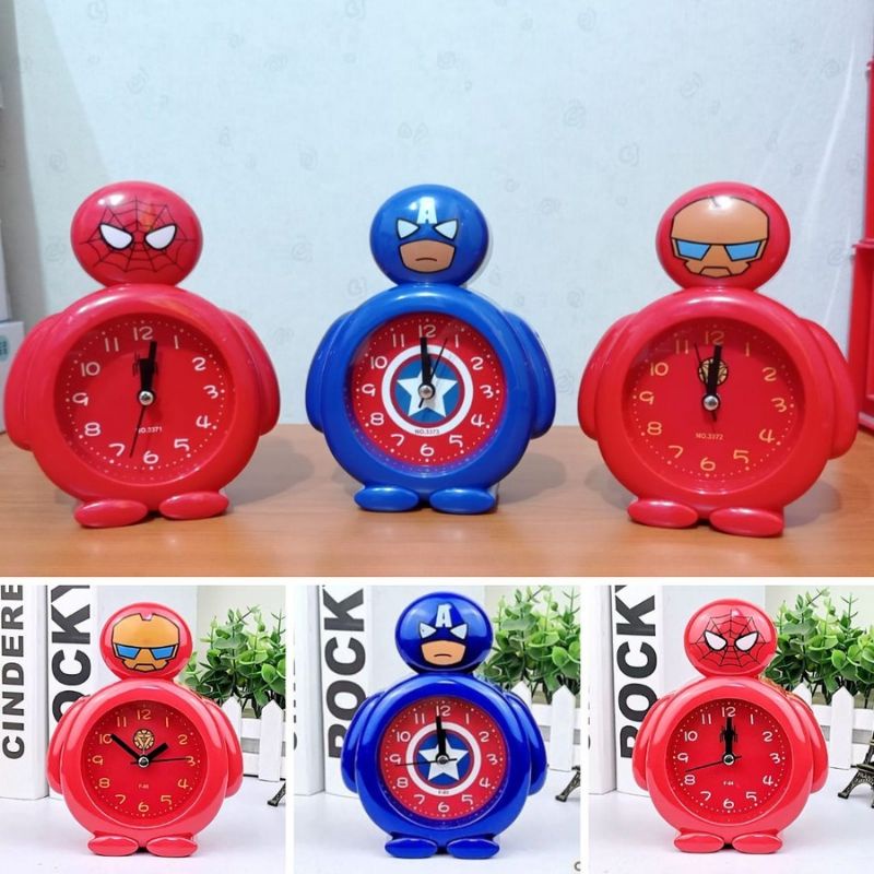 Đồng Hồ Báo Thức Để Bàn Hình Nhân Vật Hoạt Hình Dễ Thương Cho Bé