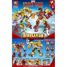 LEGO Lắp Ráp Xếp Hình Marvel Super Heroes Iron Man Đại Chiến Thanos 817 Khối TG71130 - Đồ Chơi Trẻ Em
