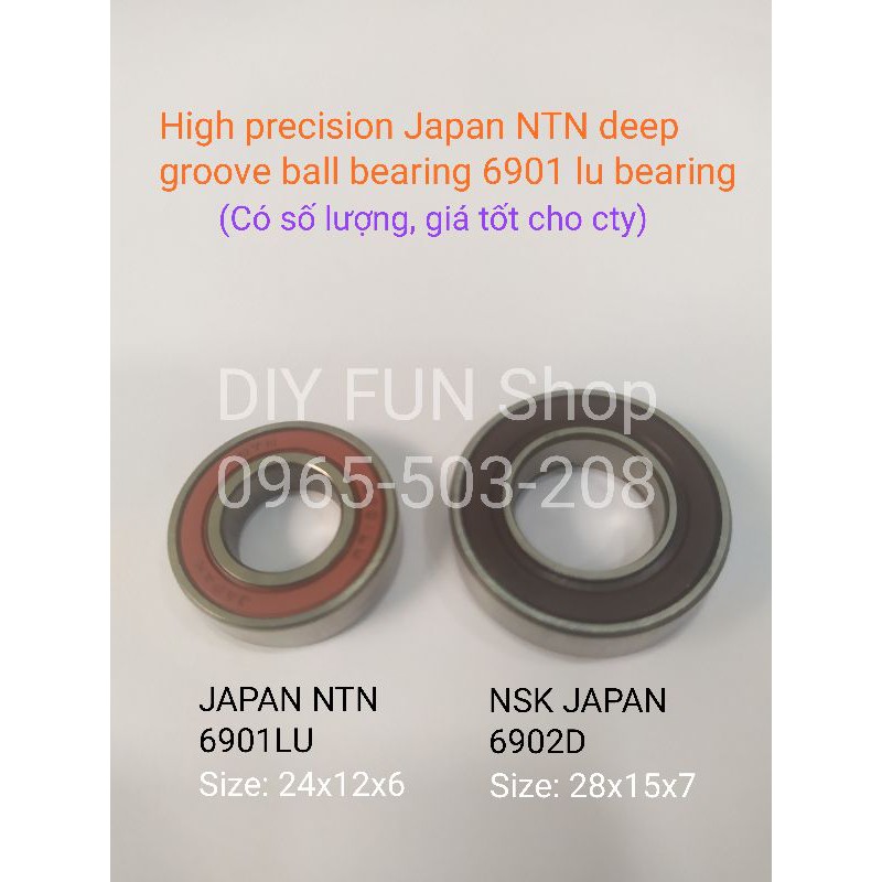 NSK JAPAN 6902D & NTN JAPAN 6901LU Vòng bi rãnh sâu Nhật bãi Như Mới