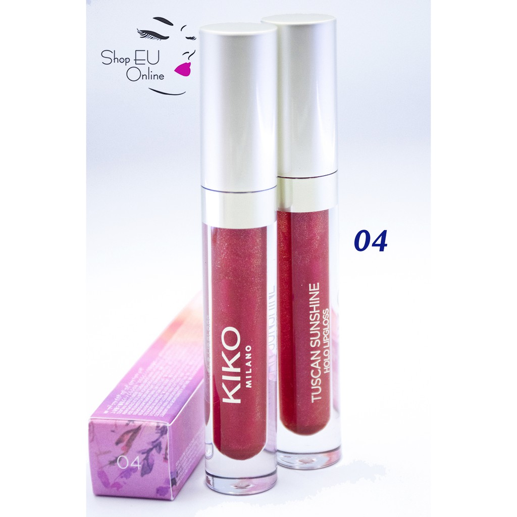 Son kem bóng nhũ ngọc trai Kiko - Tuscan Sunshine Holo Lipgloss - Son kem Kiko Milano Italy - Son kem nhủ 3D