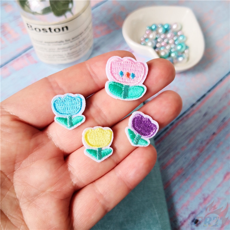 ☸ Spring Tulip：Forever Love - Mini Flower Patch ☸ 1Pc/4Pcs DIY Sew on Iron on Badges Patches