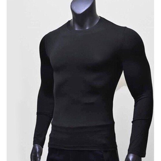 Áo giữ nhiệt nam dài tay chất thun co dãn 4 chiều loại dày dặn dập vân cao cấp giá rẻ T58 TRƠN | BigBuy360 - bigbuy360.vn