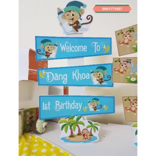 Cây welcome chèn hình bé siêu dễ thương