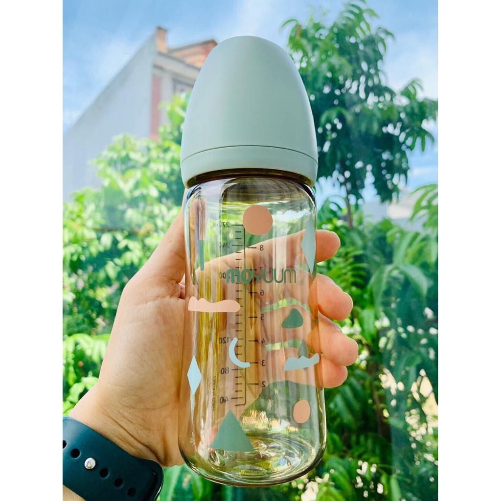 Bình sữa moyuum họa tiết mới 170ml 270ml