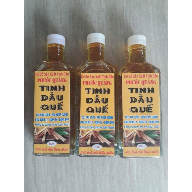 Tinh dầu quế, xả bạc hà nguyên chất Phước Quảng 60ml- 100ml