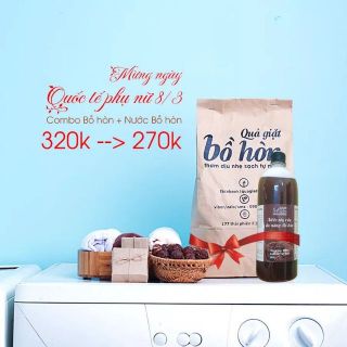 Combo 1kg bồ hòn và 1 lít nước bồ hòn đậm đặc
