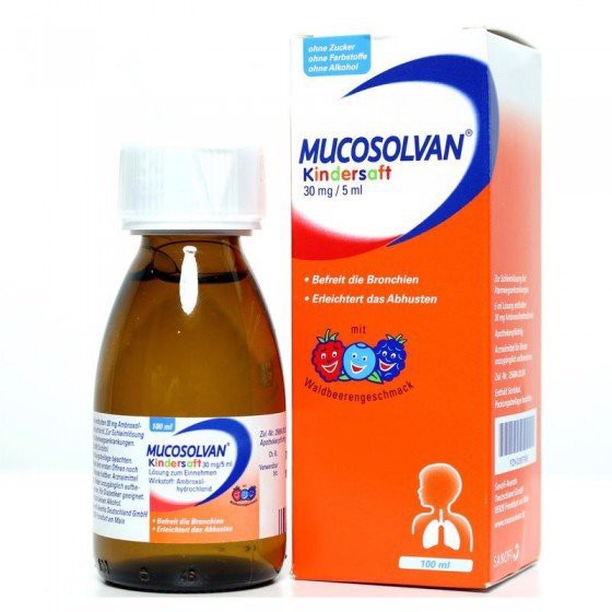Siro tr ho long đờm Mucosolvan - Đức 100ml (Trẻ sơ sinh và trẻ nhỏ)
