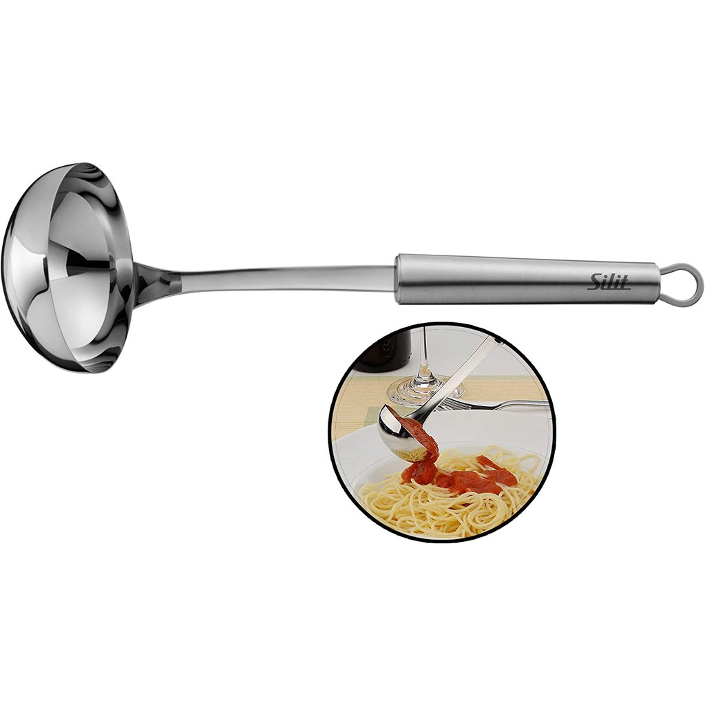 Muôi múc canh Silit Inox Suppenschöpfer 30cm tay cầm cách nhiệt [nhập Đức chính hãng]