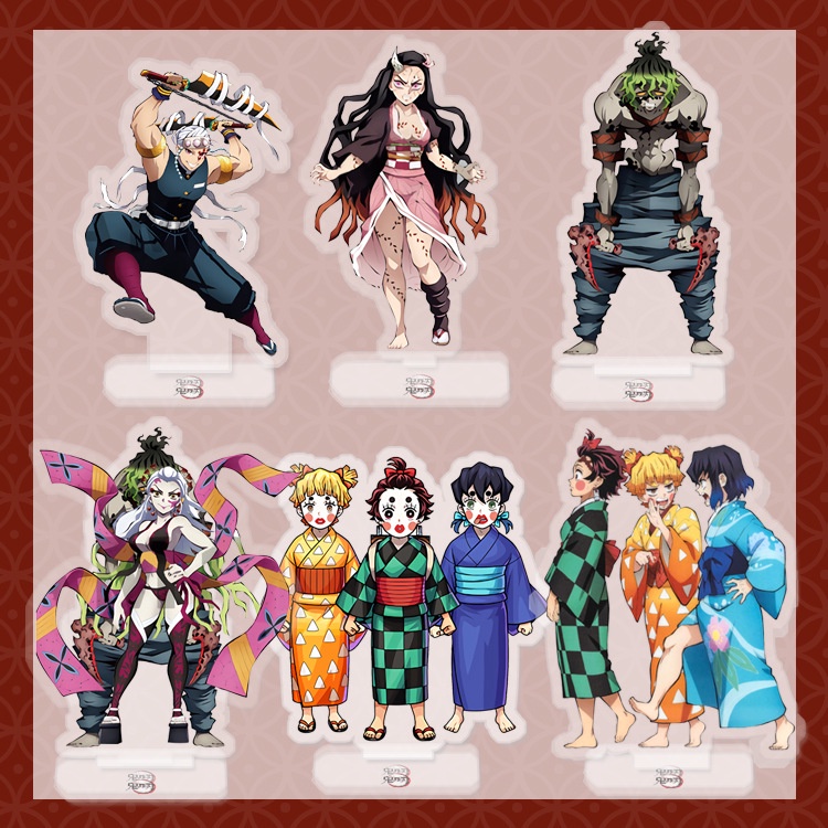 Giá Đỡ Bằng Acrylic Hình Anime Demon Slayer Kamado Tanjirou Agatsuma Zenitsu Hashibira Inosuke