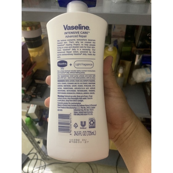 SỮA DƯỠNG THỂ VASELINE INTENSIVE CARE ADVANCED REPAIR CHÍNH HÃNG 725ML CHÍNH HÃNG - 6509