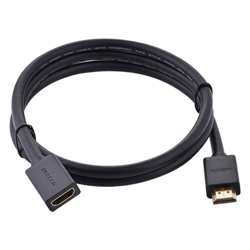 Dây cáp HDMI nối dài 1m 2m Ugreen 10141 10142 hỗ trợ 4K 2K chính hãng