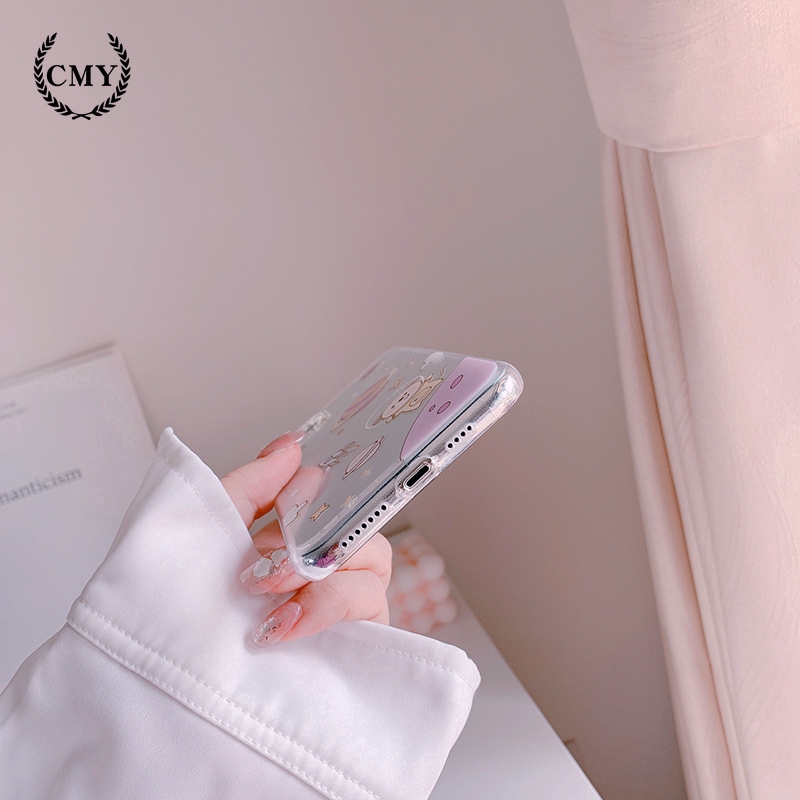 ốp iphone 11 Ốp điện thoại silicone TPU mềm in hình cún vũ trụ cho iPhone 11/11Pro 11pro Max X XR XS XS MAX 7 8 + SE