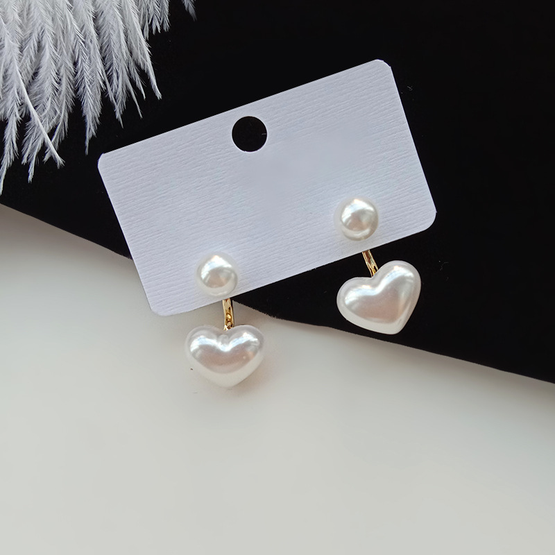 MANYUE Khuyên tai xỏ đính ngọc trai trang sức nữ
