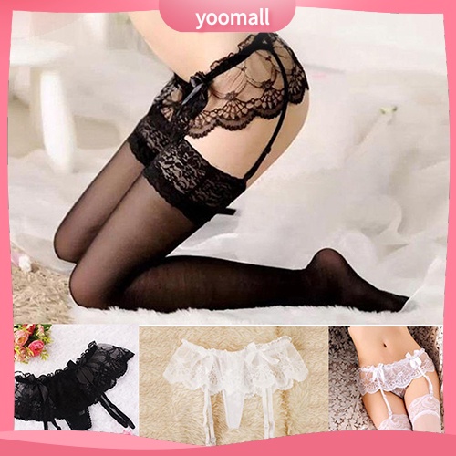 Quần lót ren kèm dây nịt bịt tất quyến rũ cho nữ