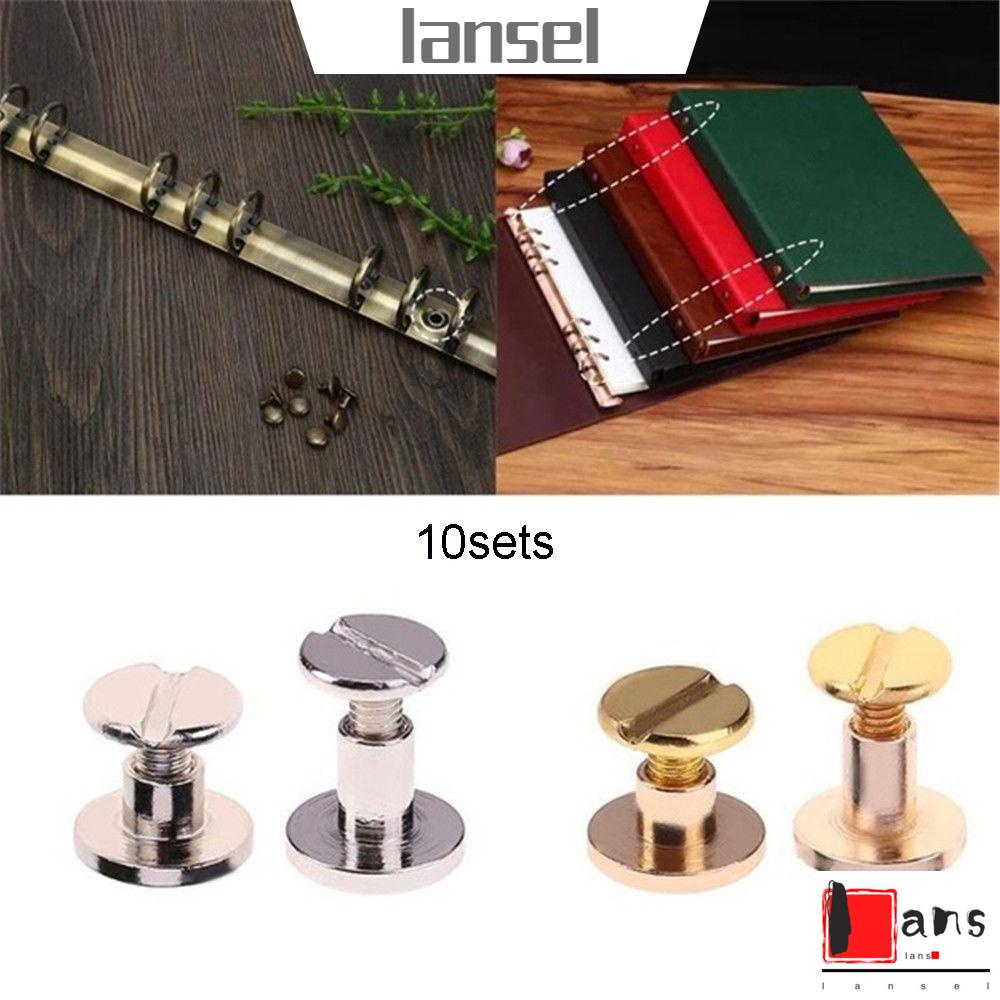 Set 10 Bộ Đinh Tán Bằng Đồng Thau Nhiều Màu Dùng Trang Trí Mũ/Giày/Đồ Da DIY