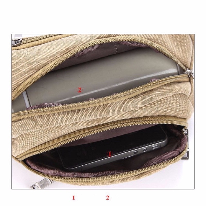 Túi Đeo Chéo 3 Ngăn Siê Tiện Lợi