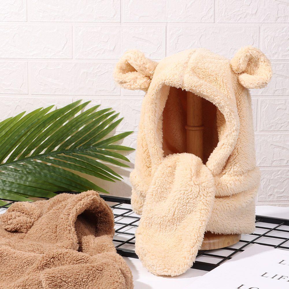 Mũ Tai Gấu Nhồi Bông Dễ Thương Thời Trang Mùa Đông