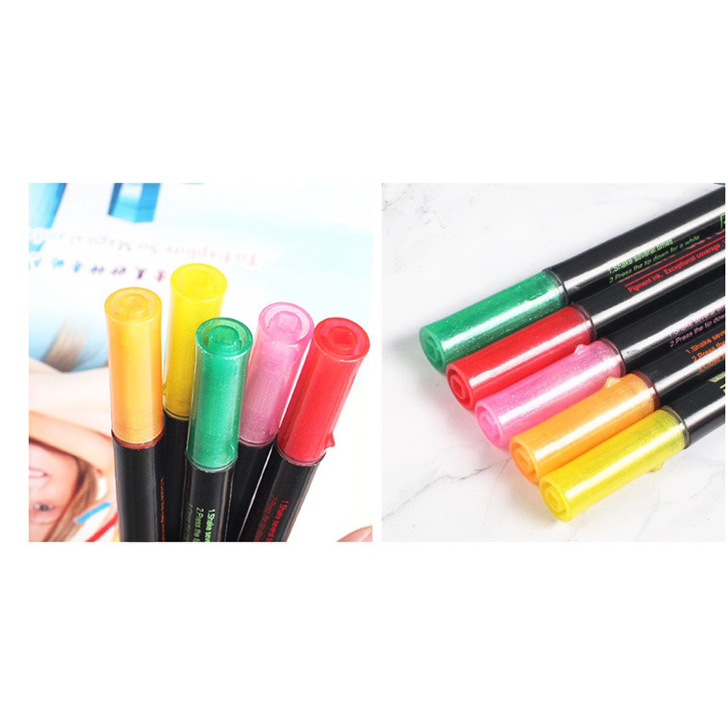 BỘ 12 CÂY BÚT Metallic Brush Pen MÀU NHŨ