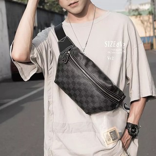 Túi bao tử da Pu chống thấm nước họa tiết caro Z4909