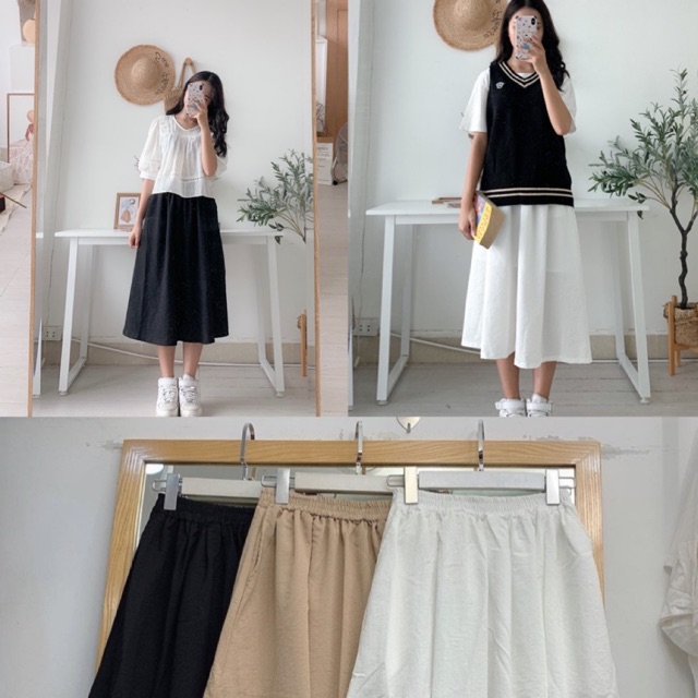 Chân váy dài 3 màu hot hit (208)