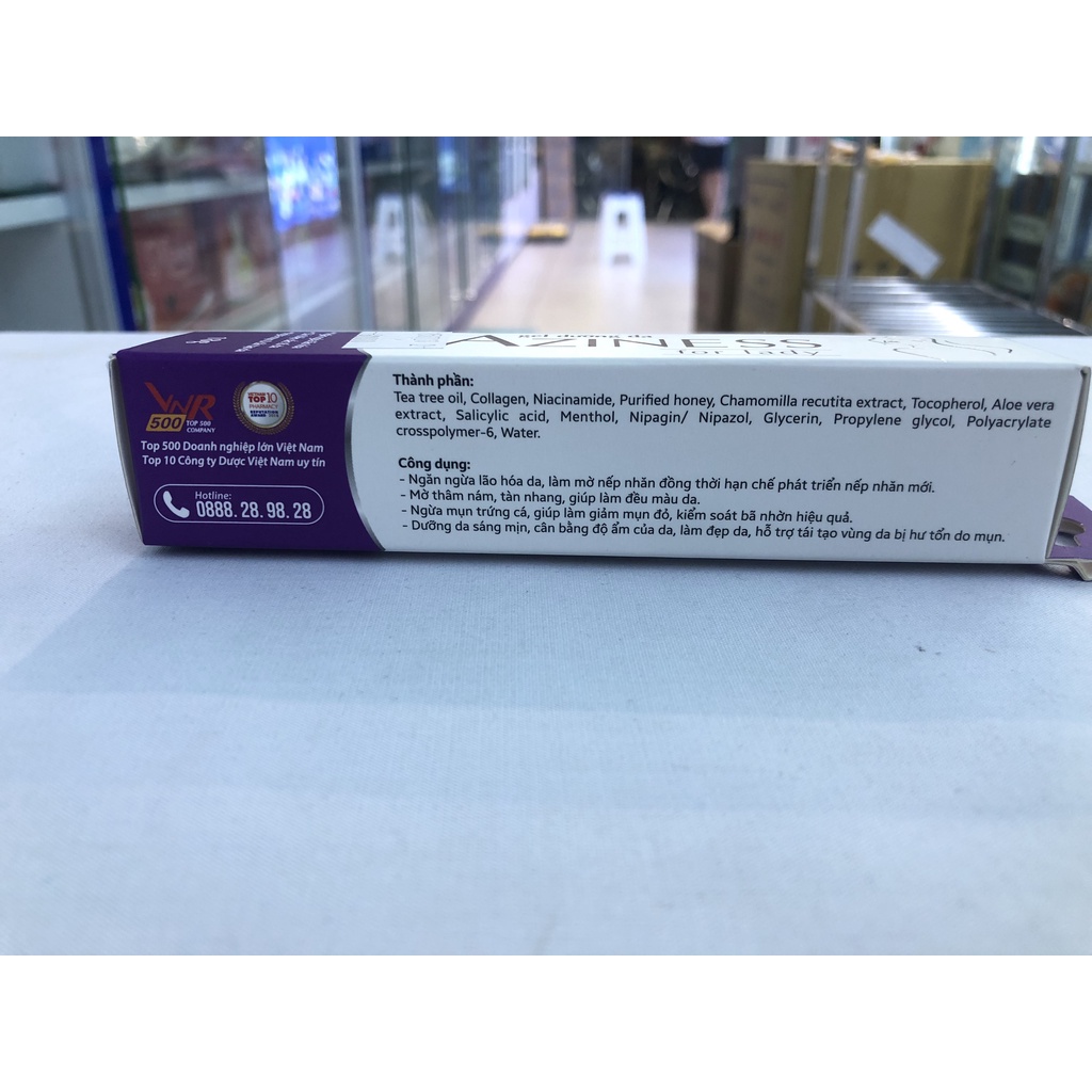 Kem Bôi Da Aziness for Lady Ngừa mụn trứng cá, giúp làm giảm mụn đỏ, kiểm soát bã nhờn hiệu quả.