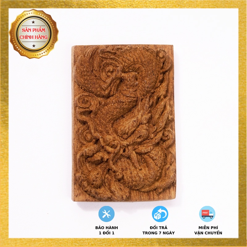 Mặt tượng Rồng deo dây [Tượng Trầm] [Mộc SEN Huế]