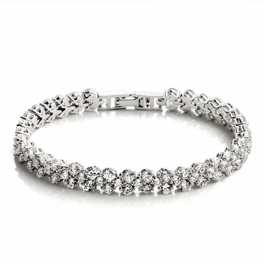 Vòng Tay Zircon Trái Tim Sang Trọng Quí Phái VTZIRCONTRAITIM03