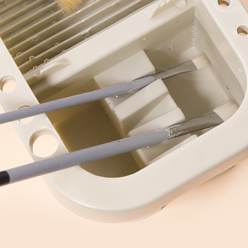 Hộp Đựng Cọ Vẽ 16 Lỗ Bằng Nhựa Đa Năng Tiện Dụng